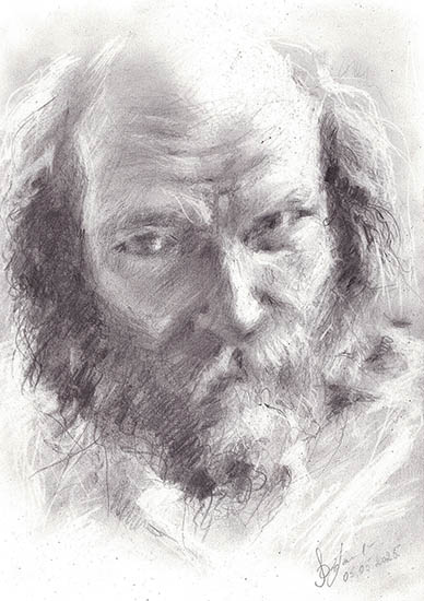 Мужской портрет #5Карандаш. 2025